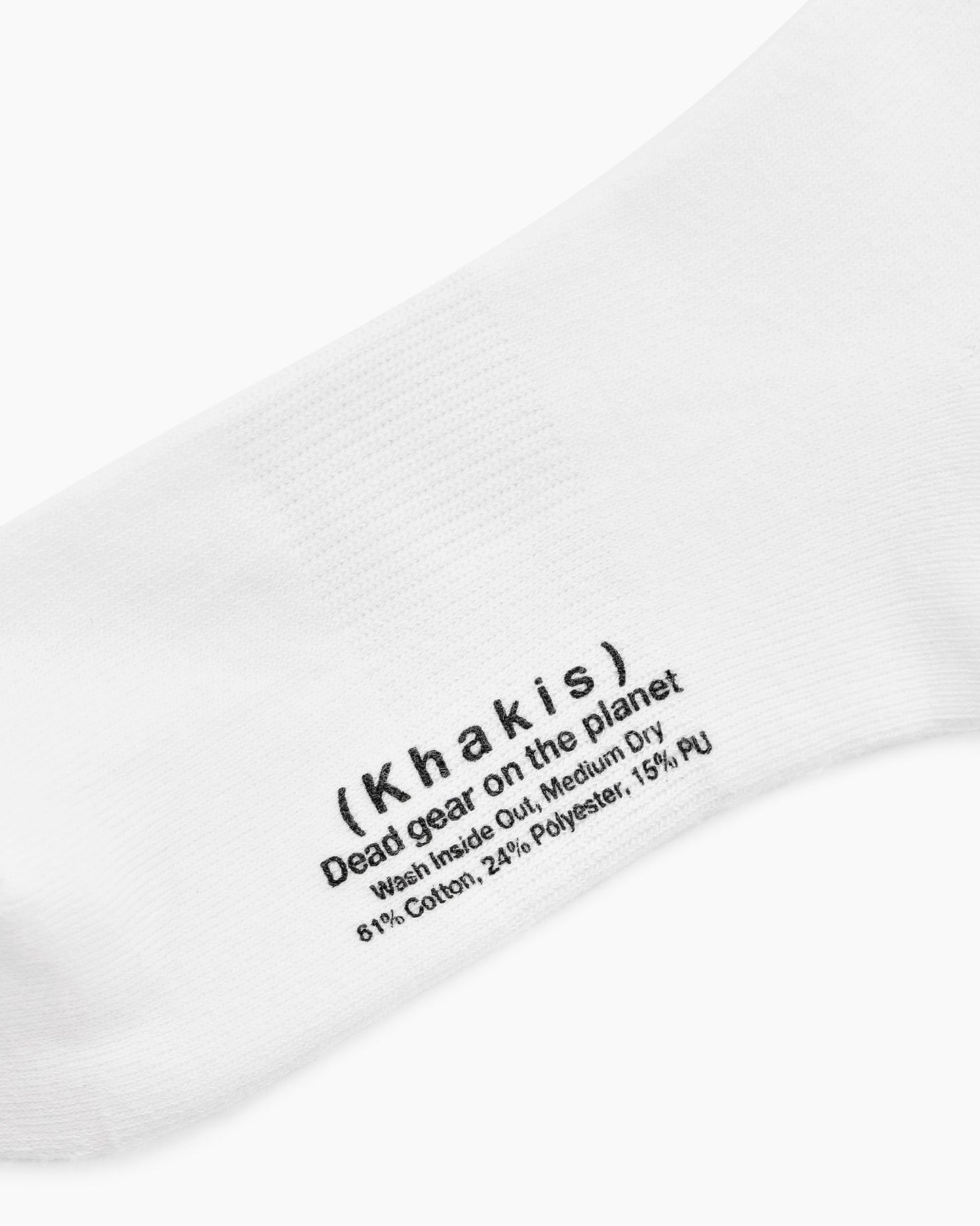 3P Stock Quarter Socks White
