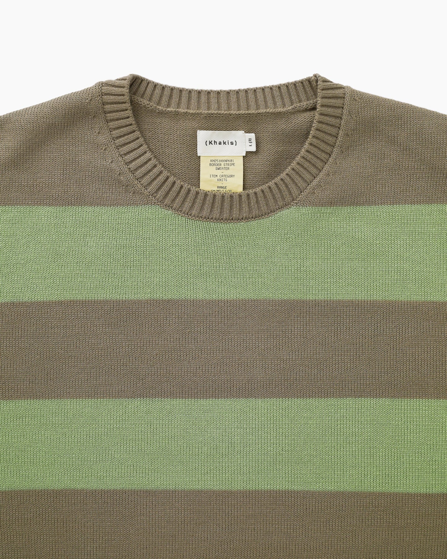 Border Stripe Sweater Sage/Green