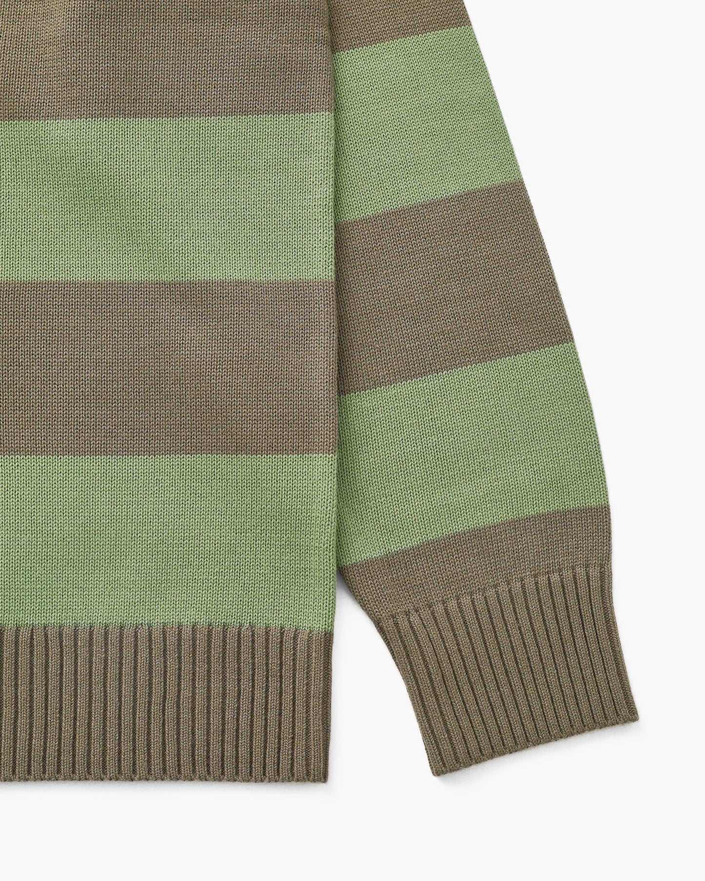 Border Stripe Sweater Sage/Green