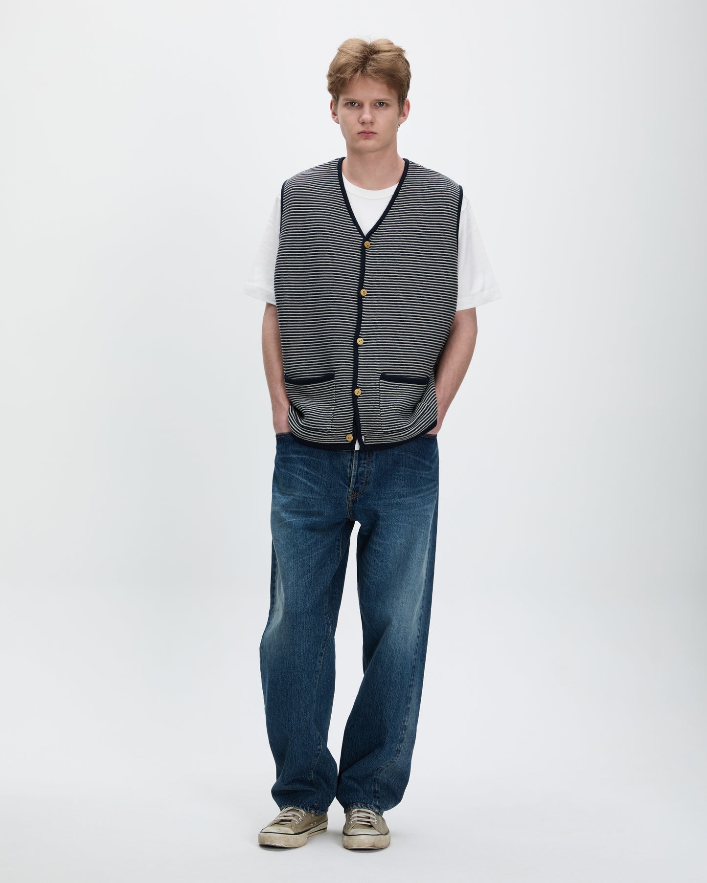 Cabin Knit Vest Navy