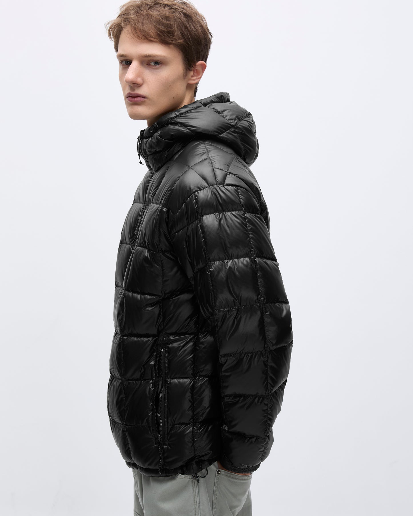 Camper Hooded Down Jacket Black