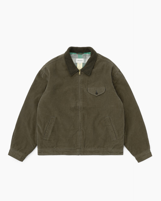 Corduroy Swing Jacket Dark Olive