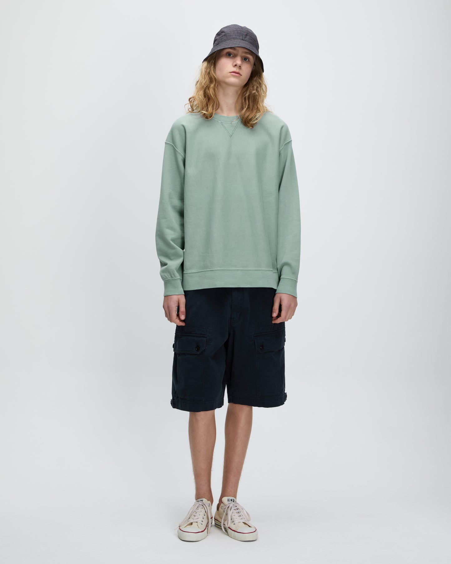 Dyed Stock Crewneck Light Blue