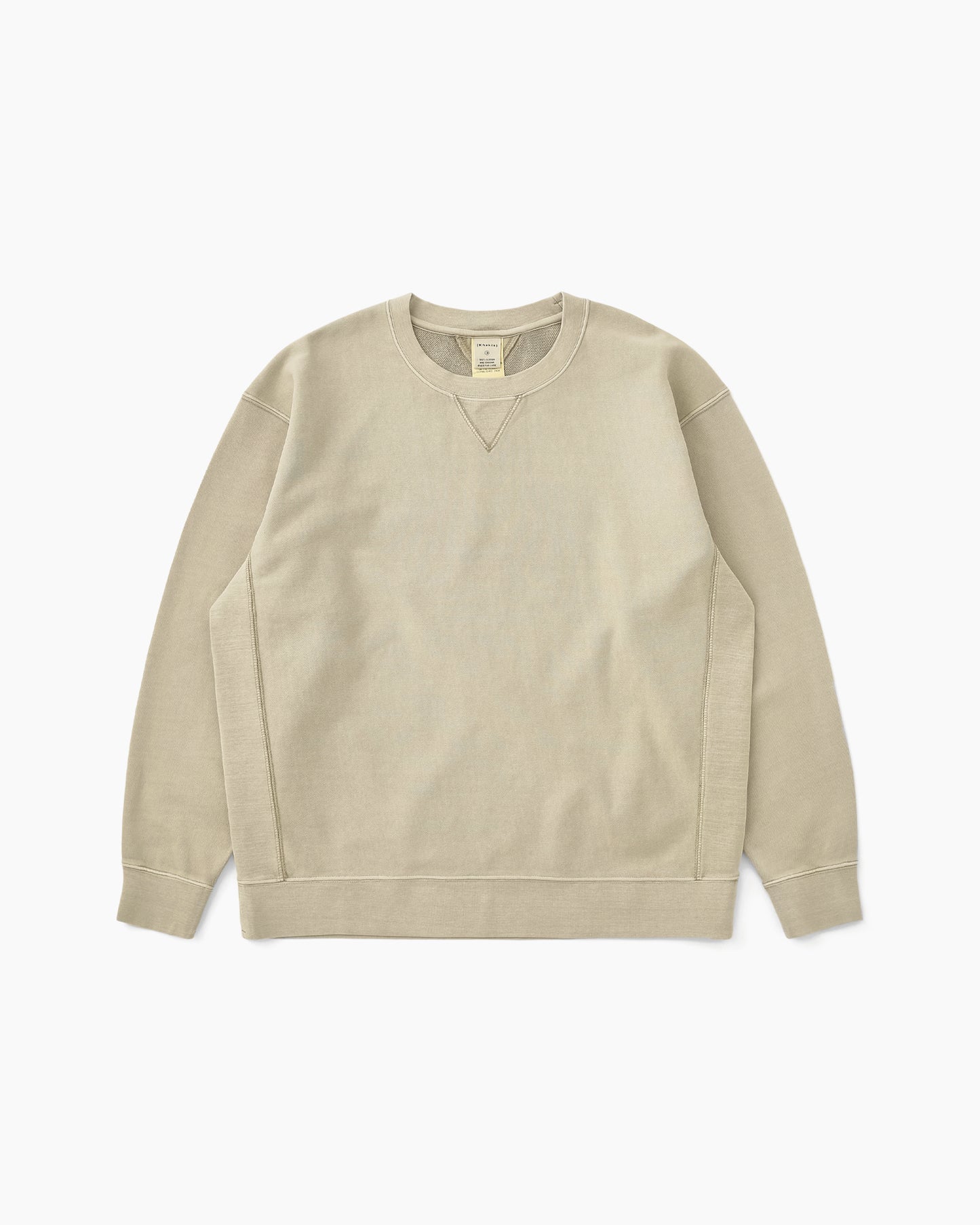 Dyed Stock Crewneck Sand