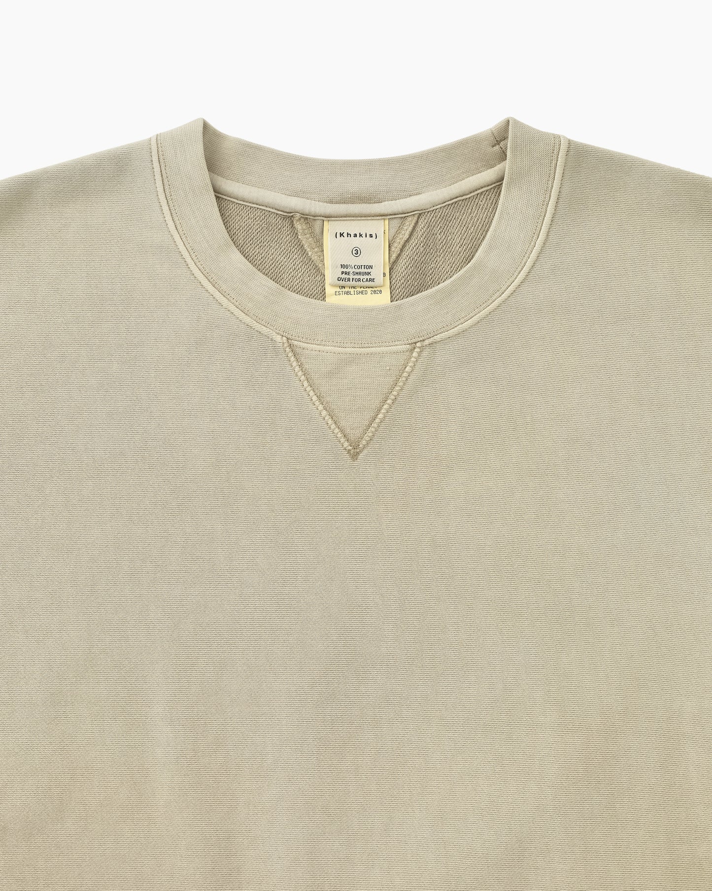 Dyed Stock Crewneck Sand