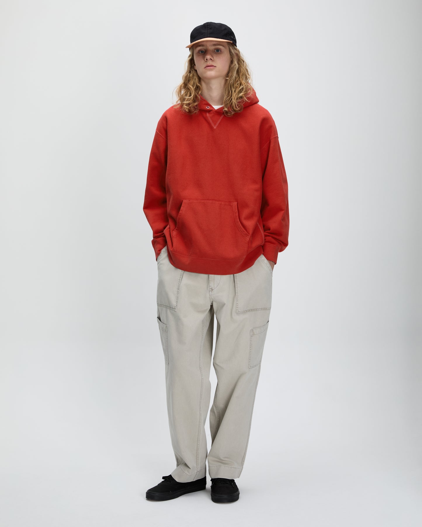 Dyed Stock Hoodie Red