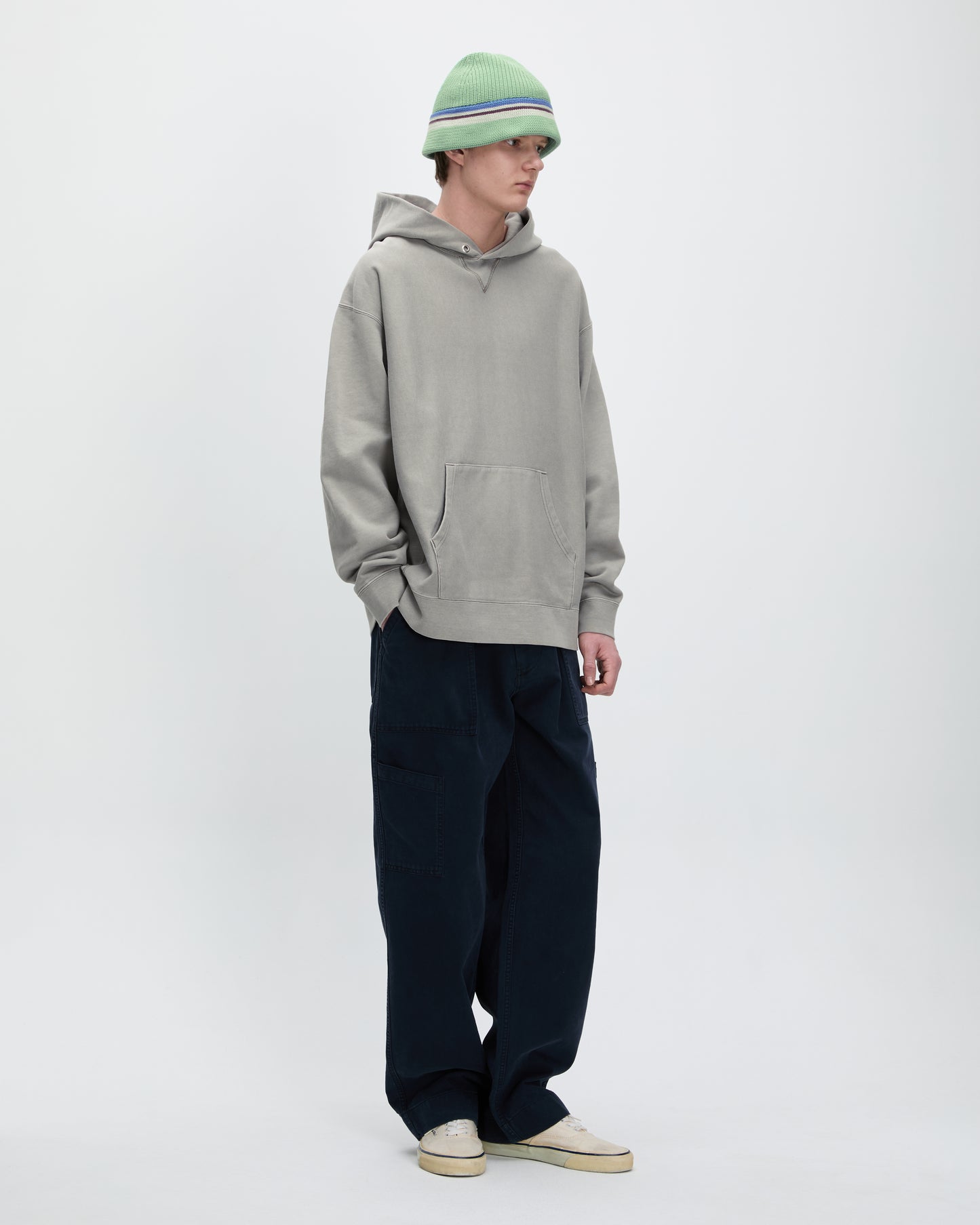 Dyed Stock Hoodie Warm Grey