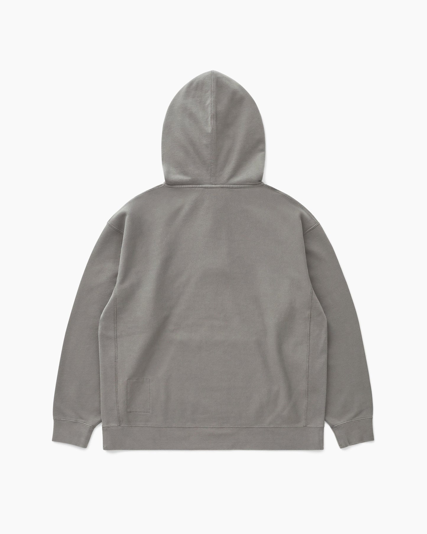 Half Button Hoodie Grey