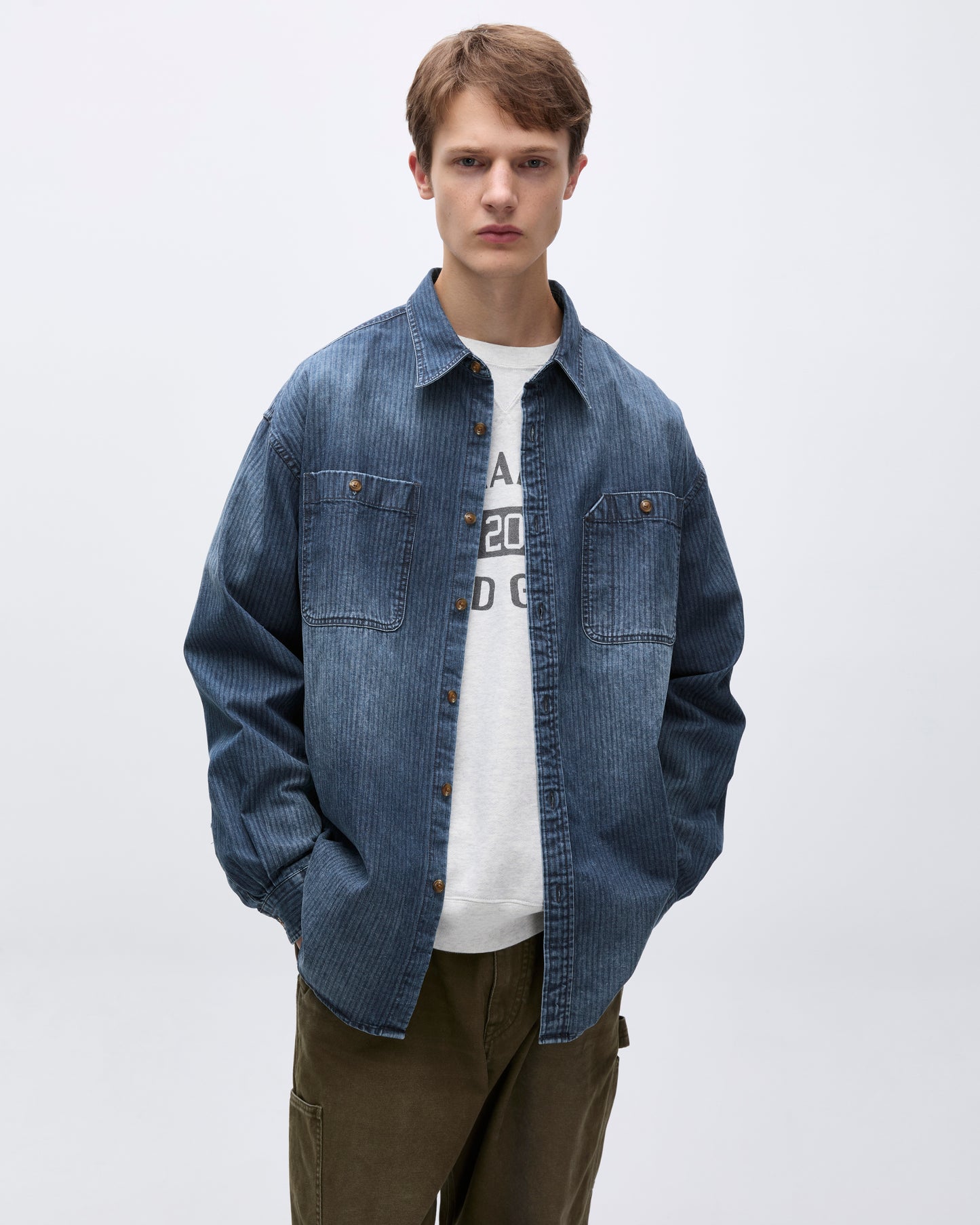 HBT Over Shirt Dark Blue