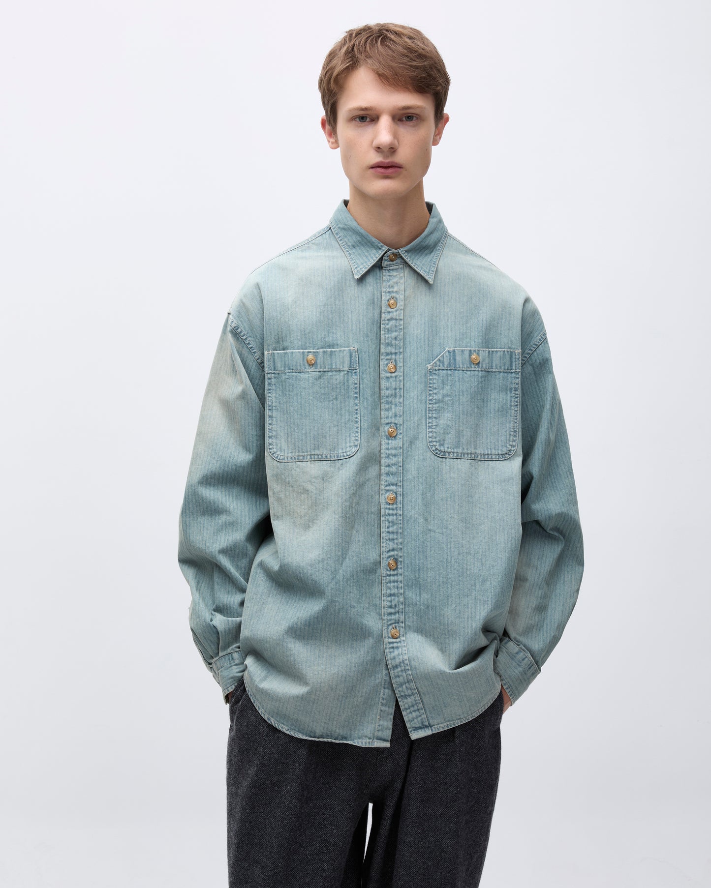HBT Over Shirt Light Blue