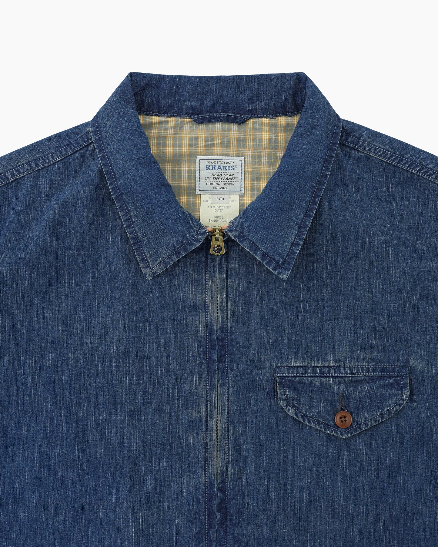 Indigo Swing Jacket Mid Blue