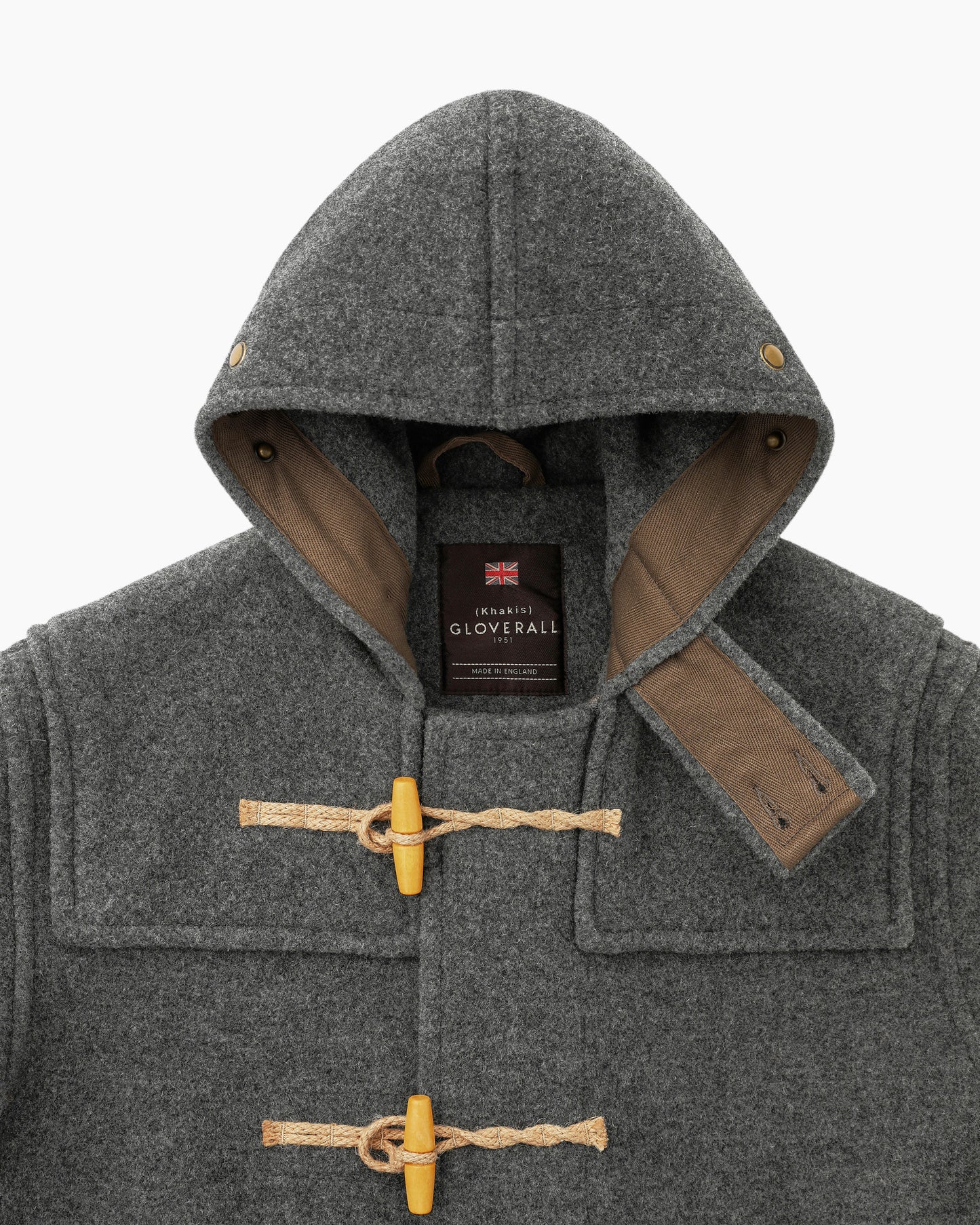 Khakis Gloverall Monty Duffle Coat Grey