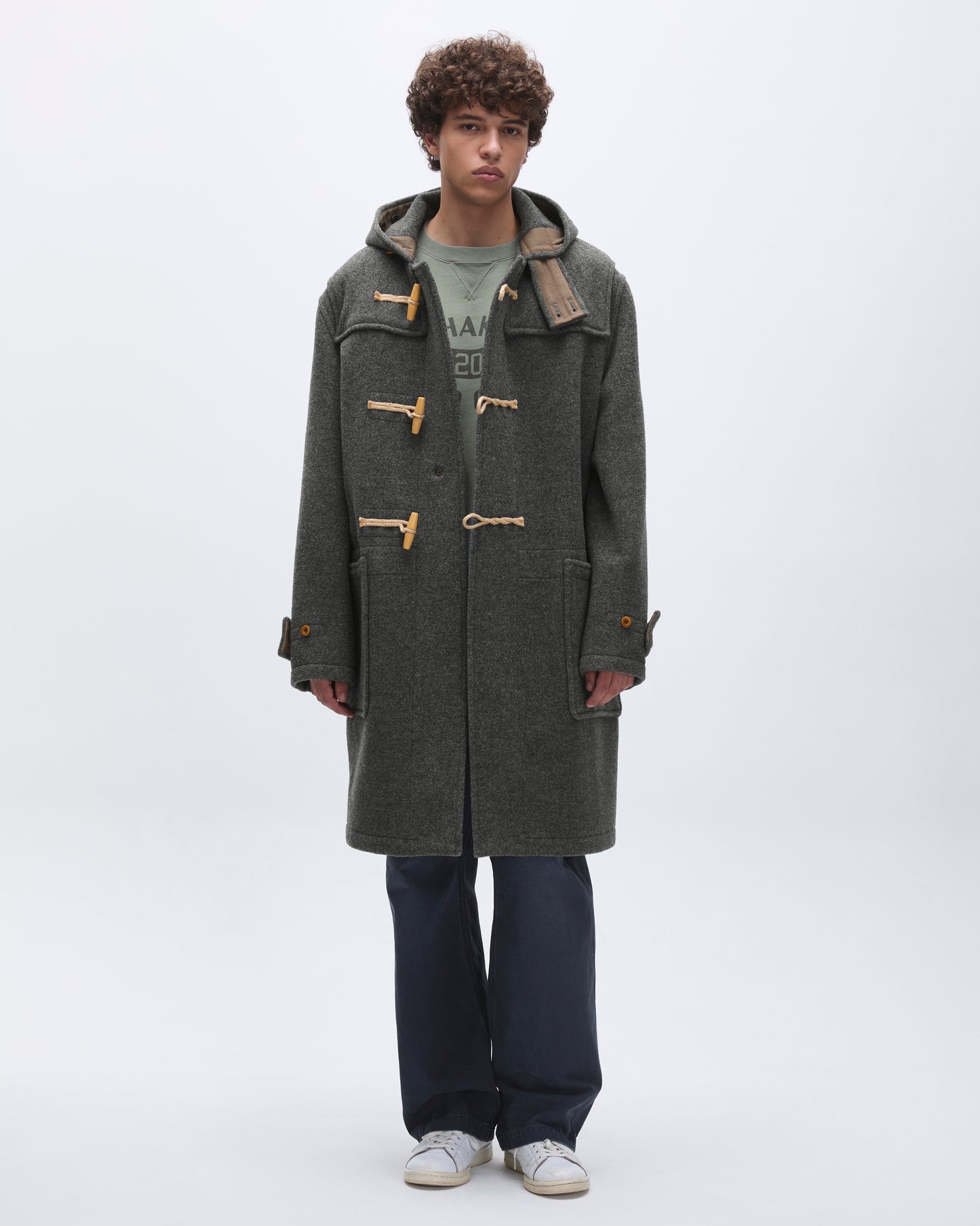 Khakis Gloverall Monty Duffle Coat Grey