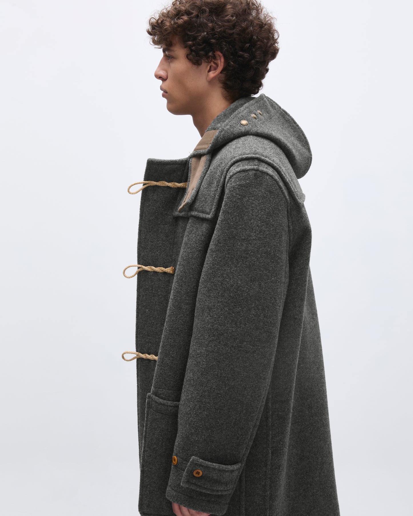 Khakis Gloverall Monty Duffle Coat Grey