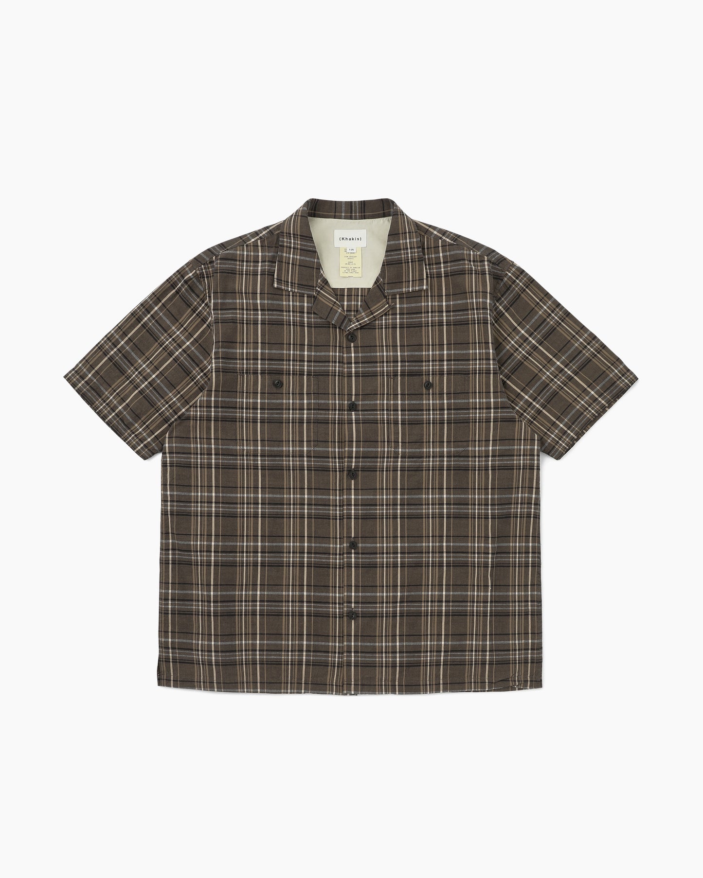 Madras Check S/S Shirt Black