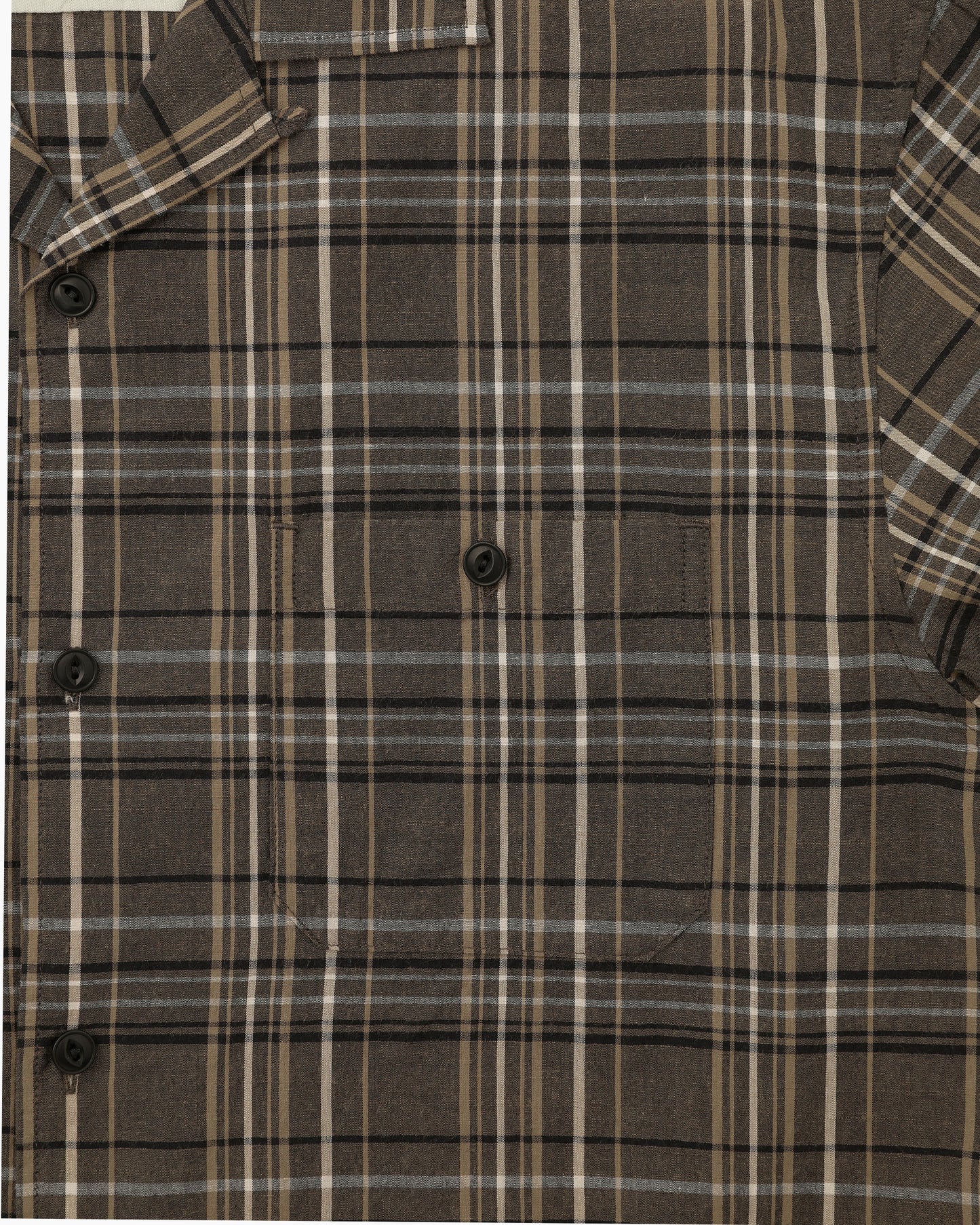 Madras Check S/S Shirt Black