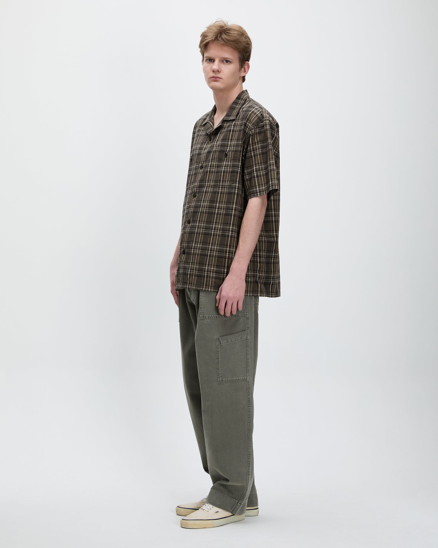 Madras Check S/S Shirt Black