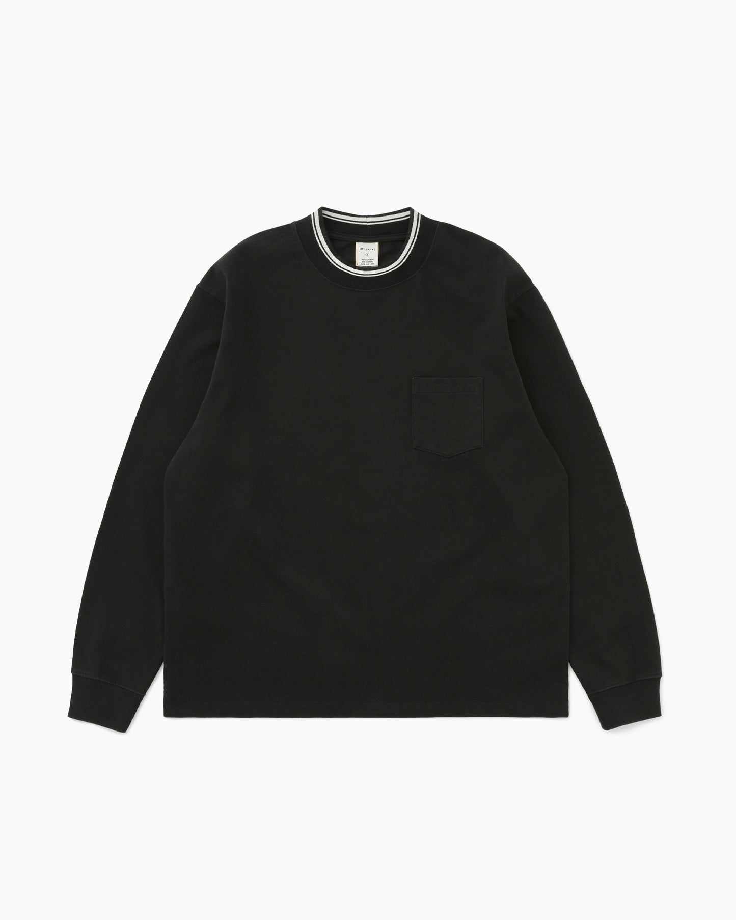 Mockneck L/S Tee Black