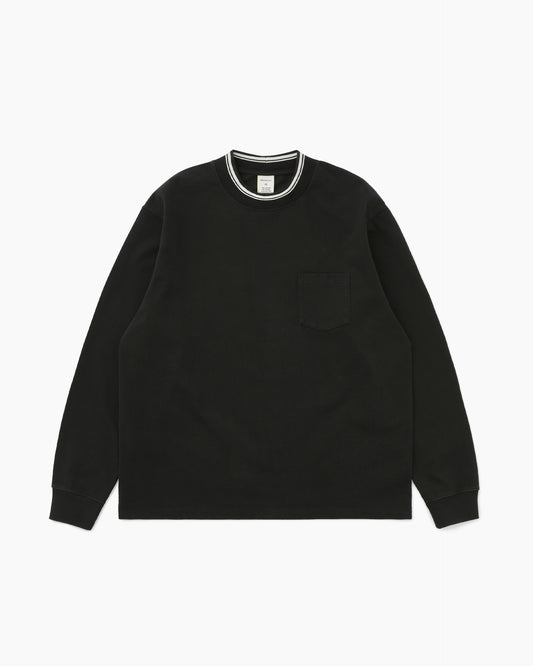 Mockneck L/S Tee Black