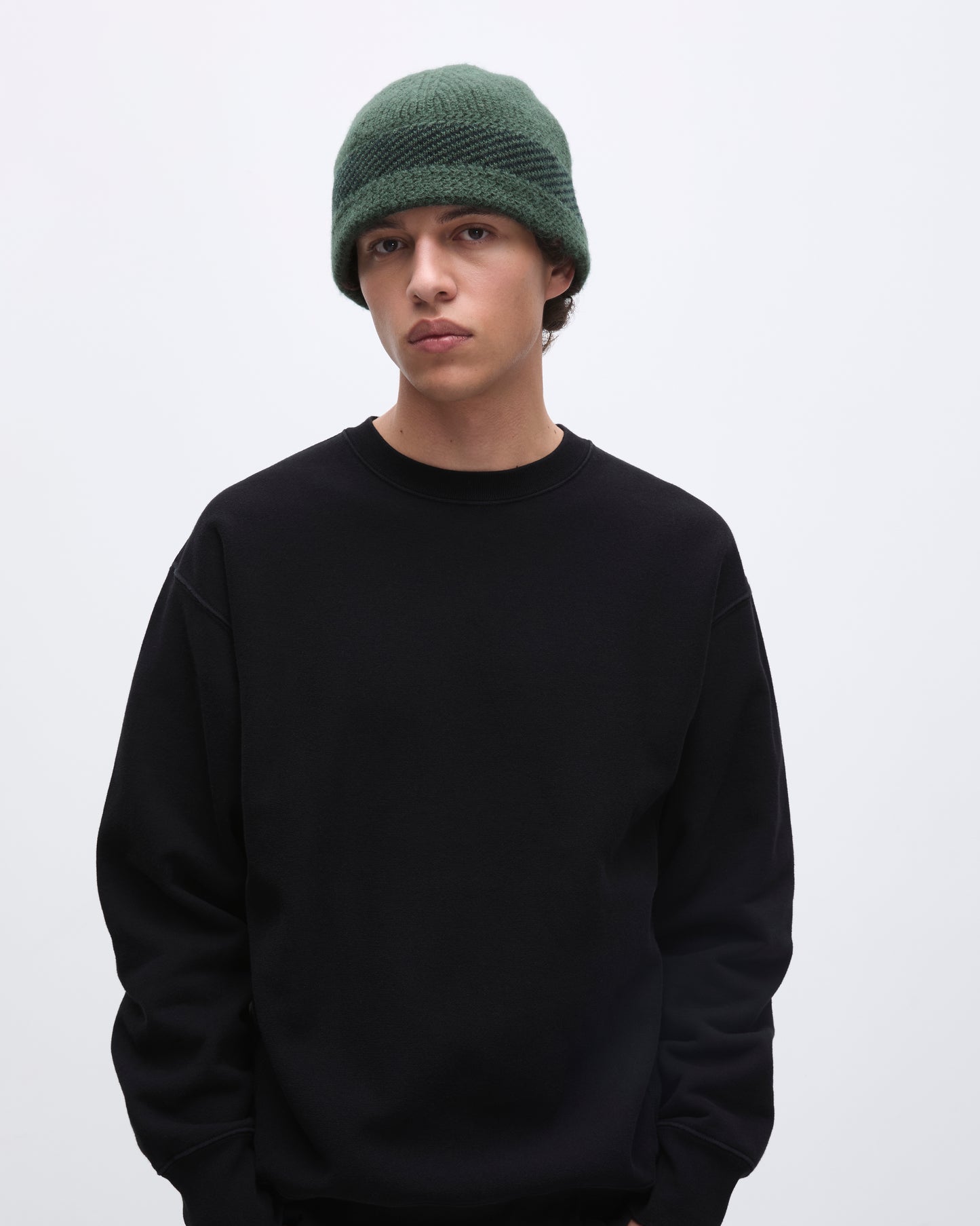 Mod Knit Hat Dusty Green