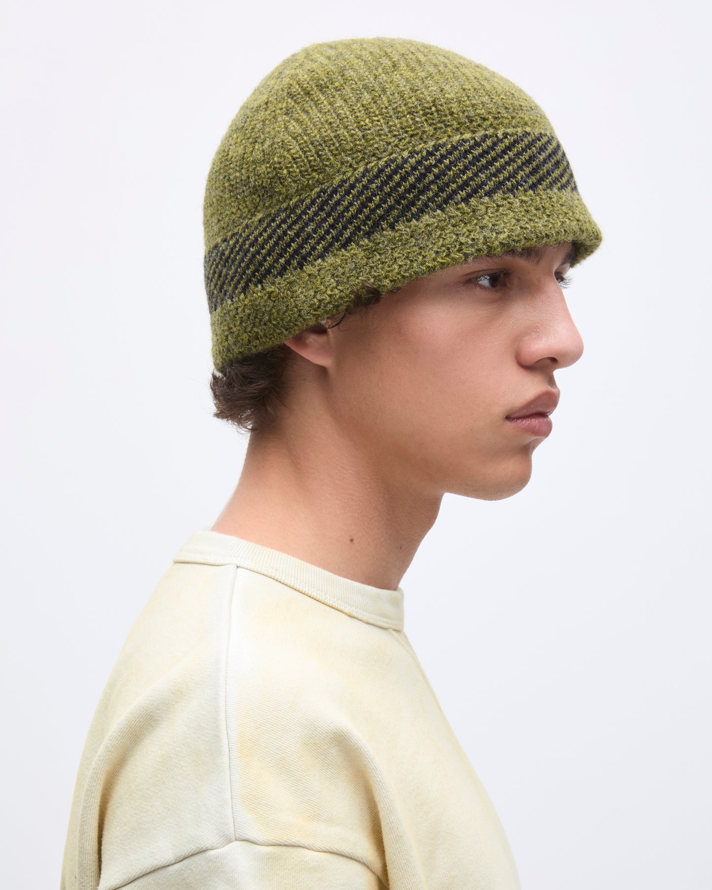 Mod Knit Hat Olive
