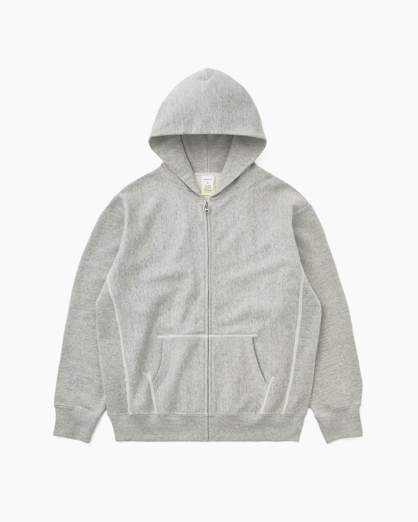 Original Full Zip Hoodie Heather Grey