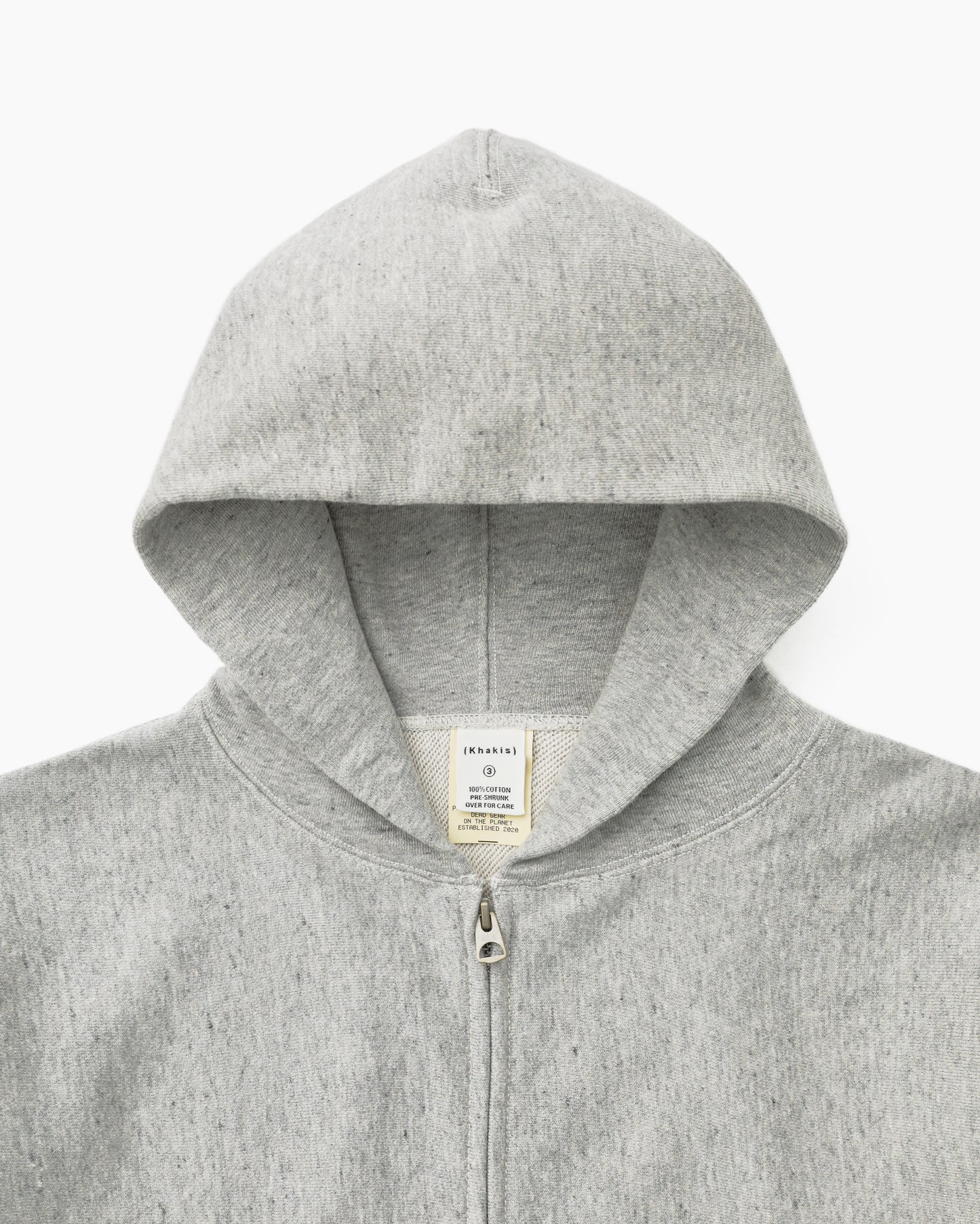 Original Full Zip Hoodie Heather Grey