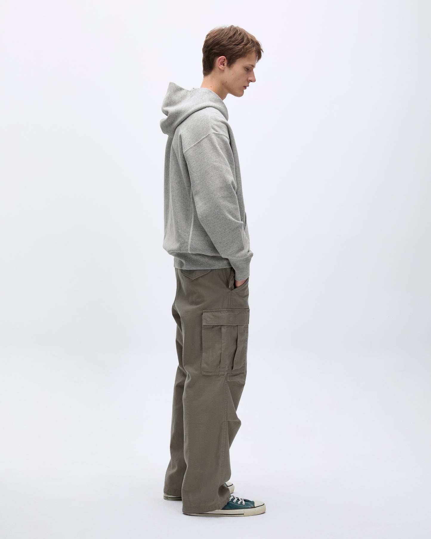 Original Full Zip Hoodie Heather Grey