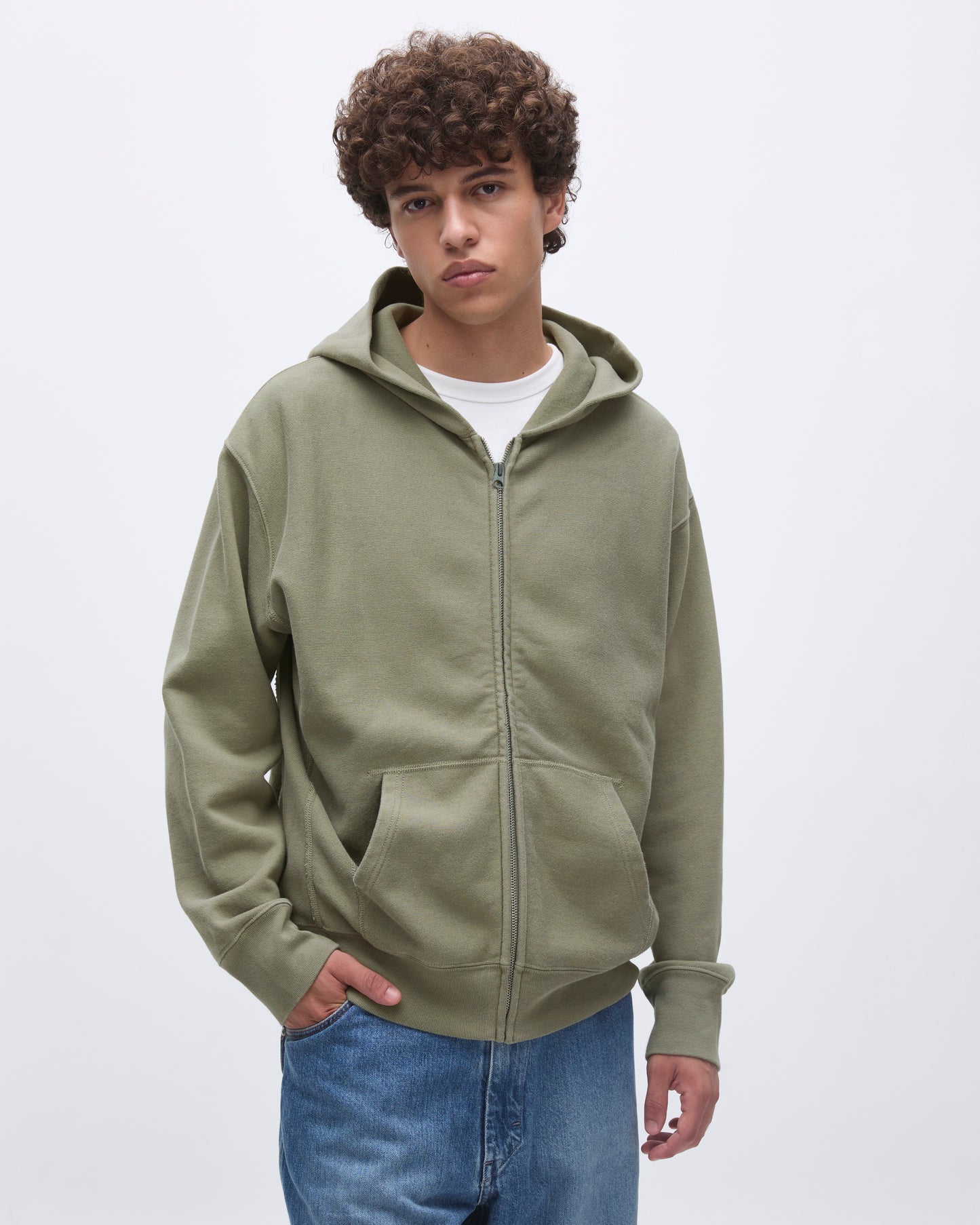 Original Full Zip Hoodie Olive