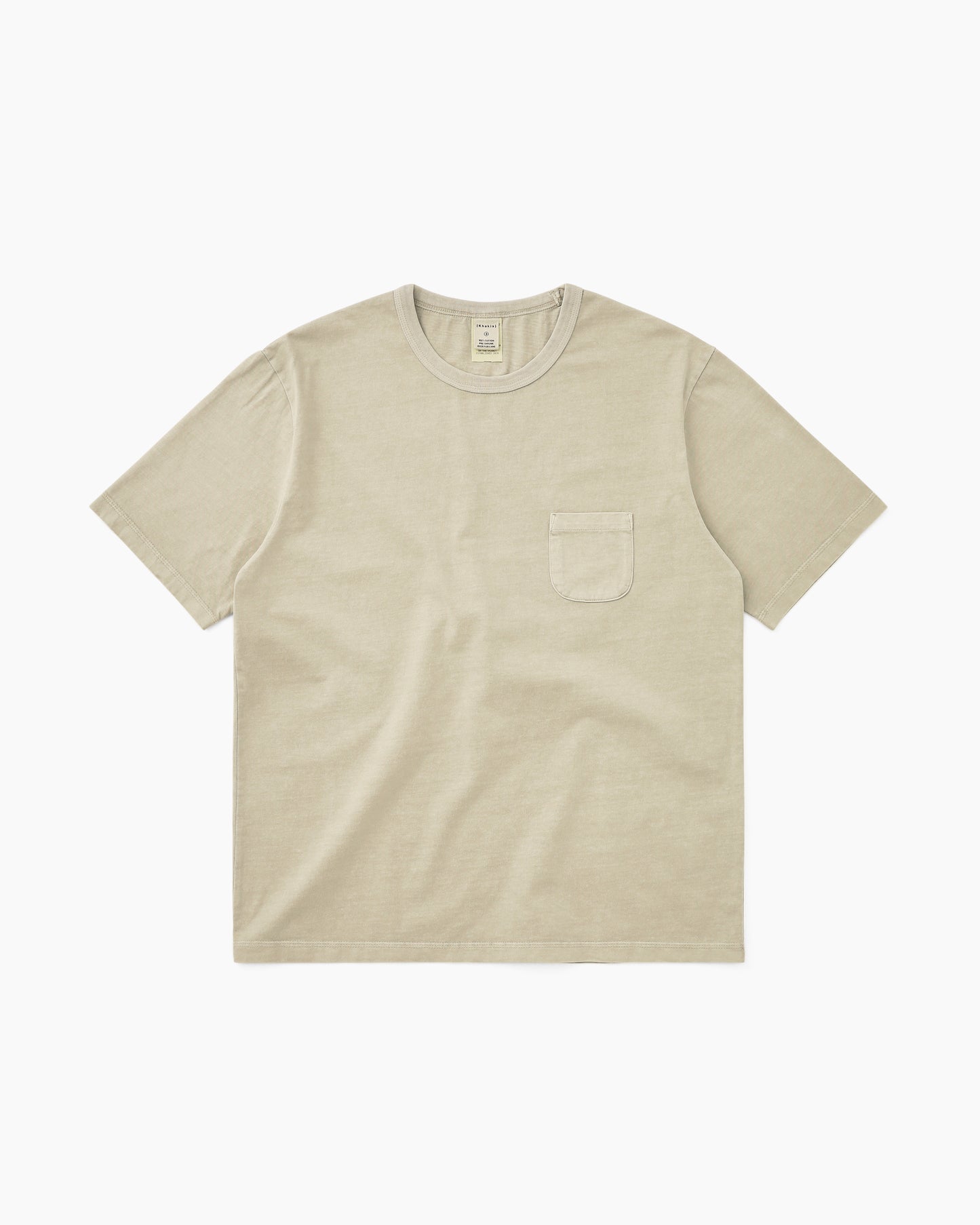Overdyed Pocket Tee Beige