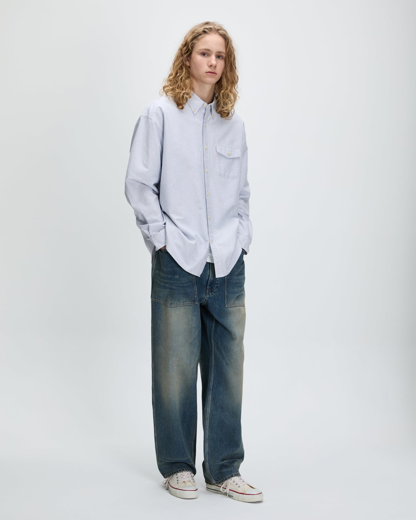 Oxford Club Shirt Blue Stripe