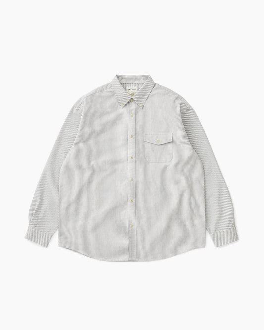 Oxford Club Shirt Grey Stripe