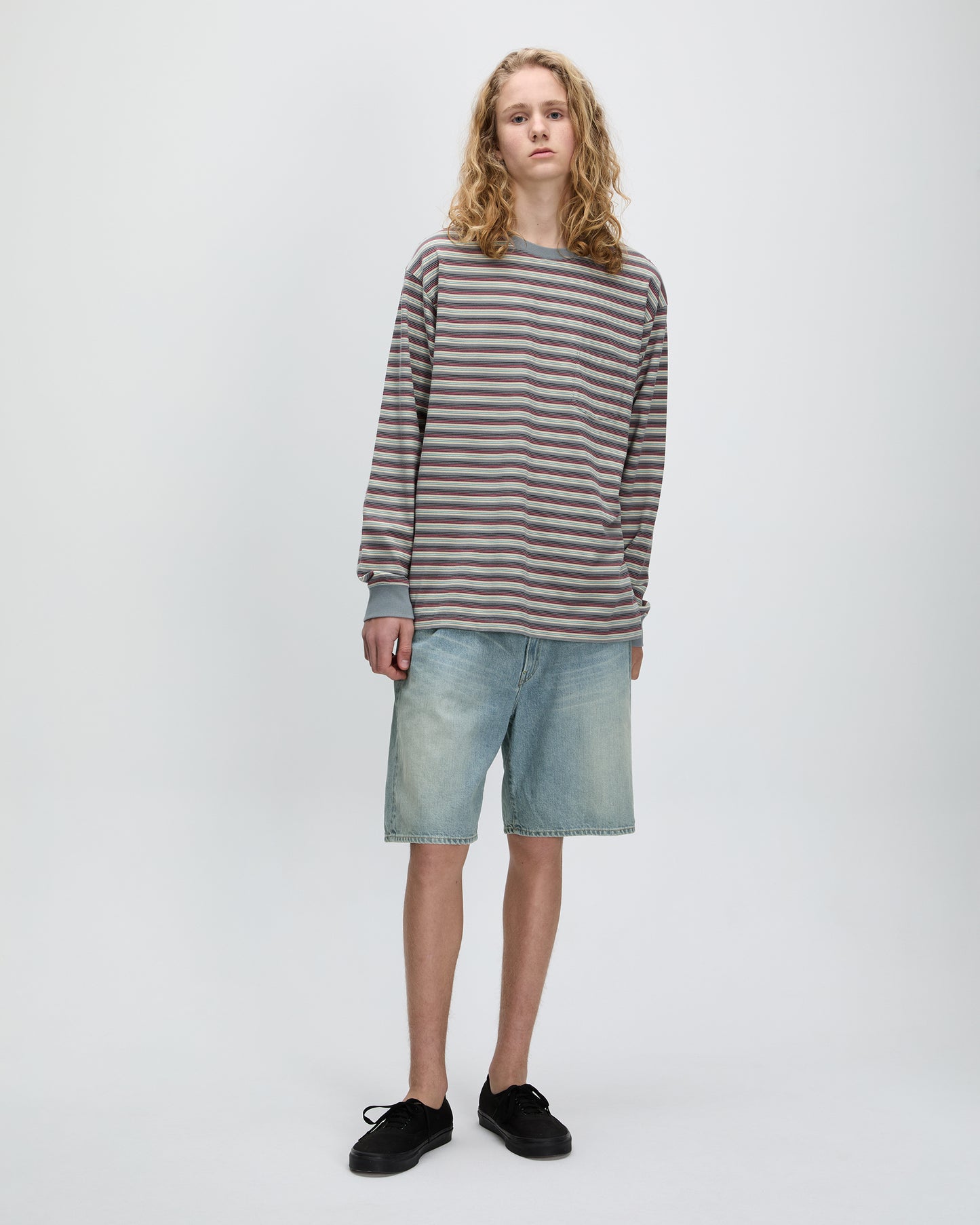 Ridge Denim Short Light Blue