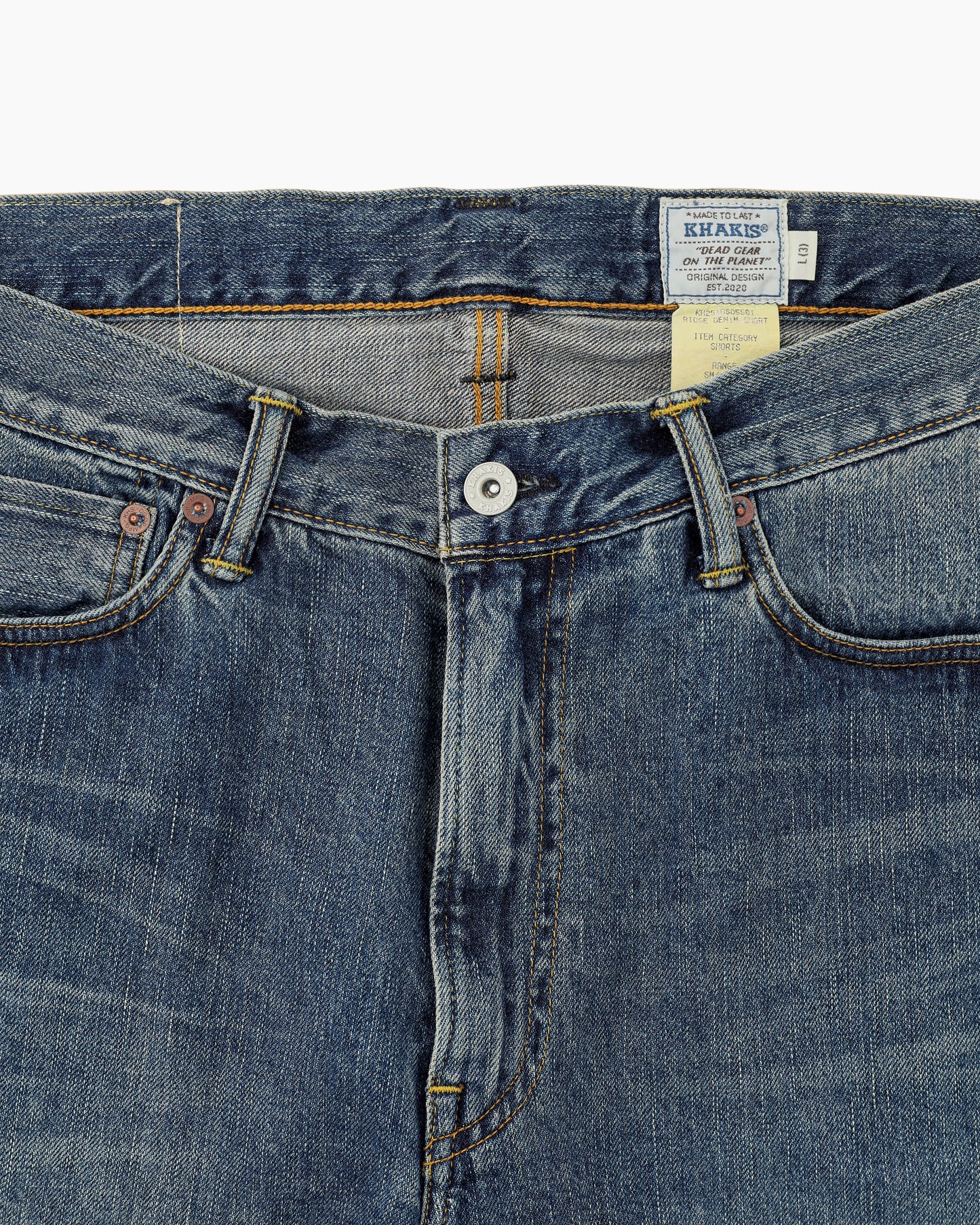 Ridge Denim Short Mid Blue