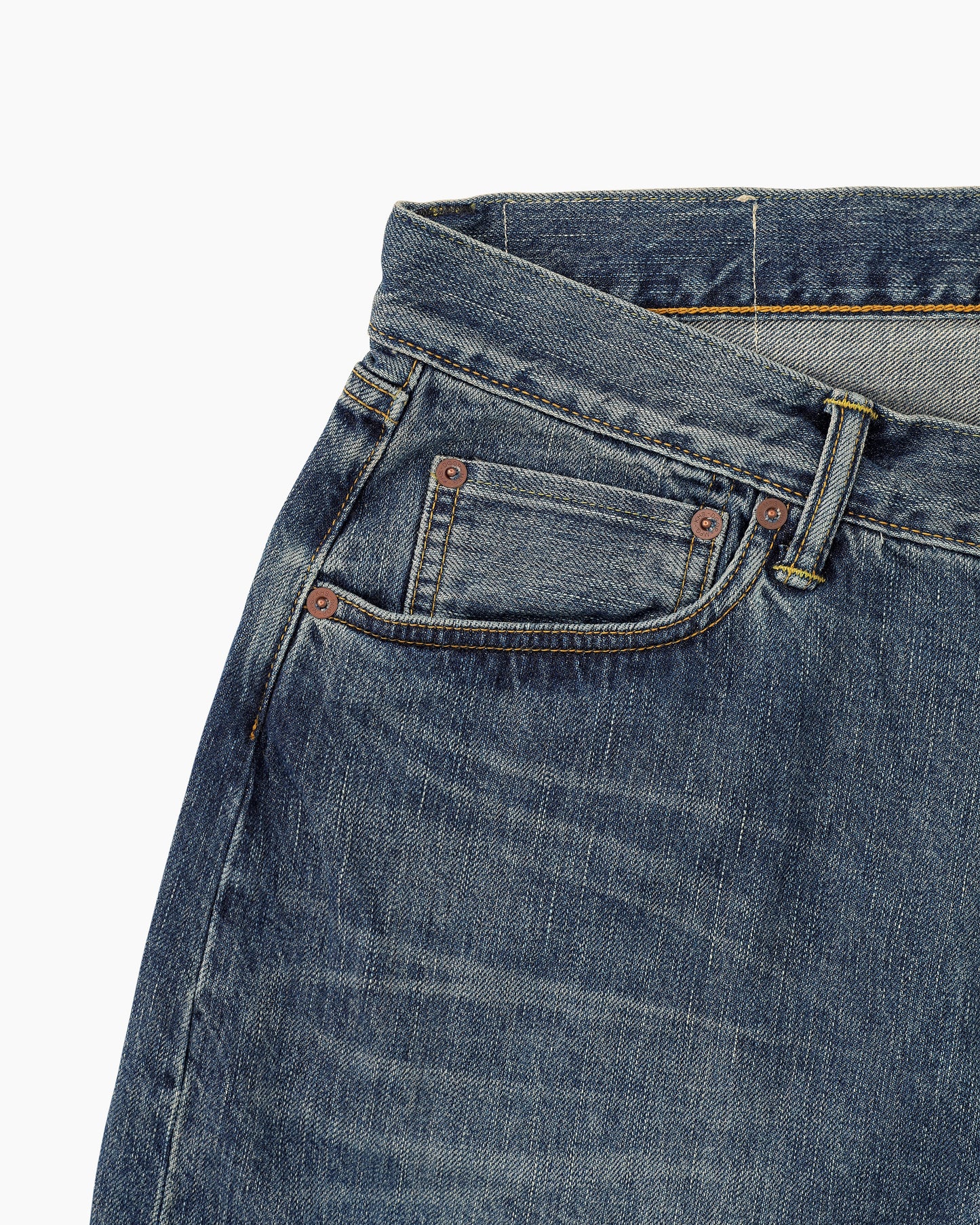 Ridge Denim Short Mid Blue