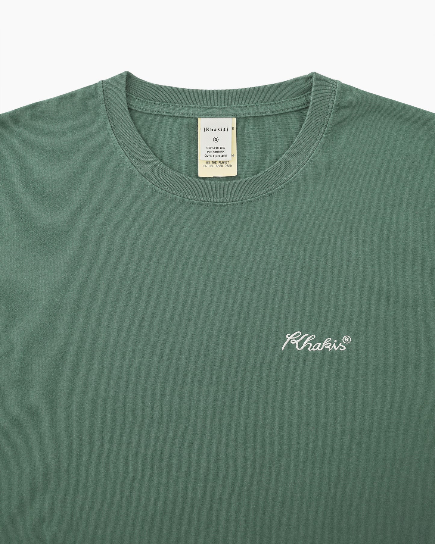Script Logo S/S Tee Dusty Green
