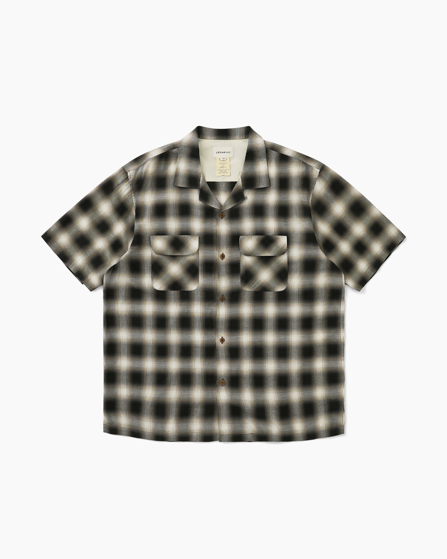 Shadow Plaid S/S Shirt Bark