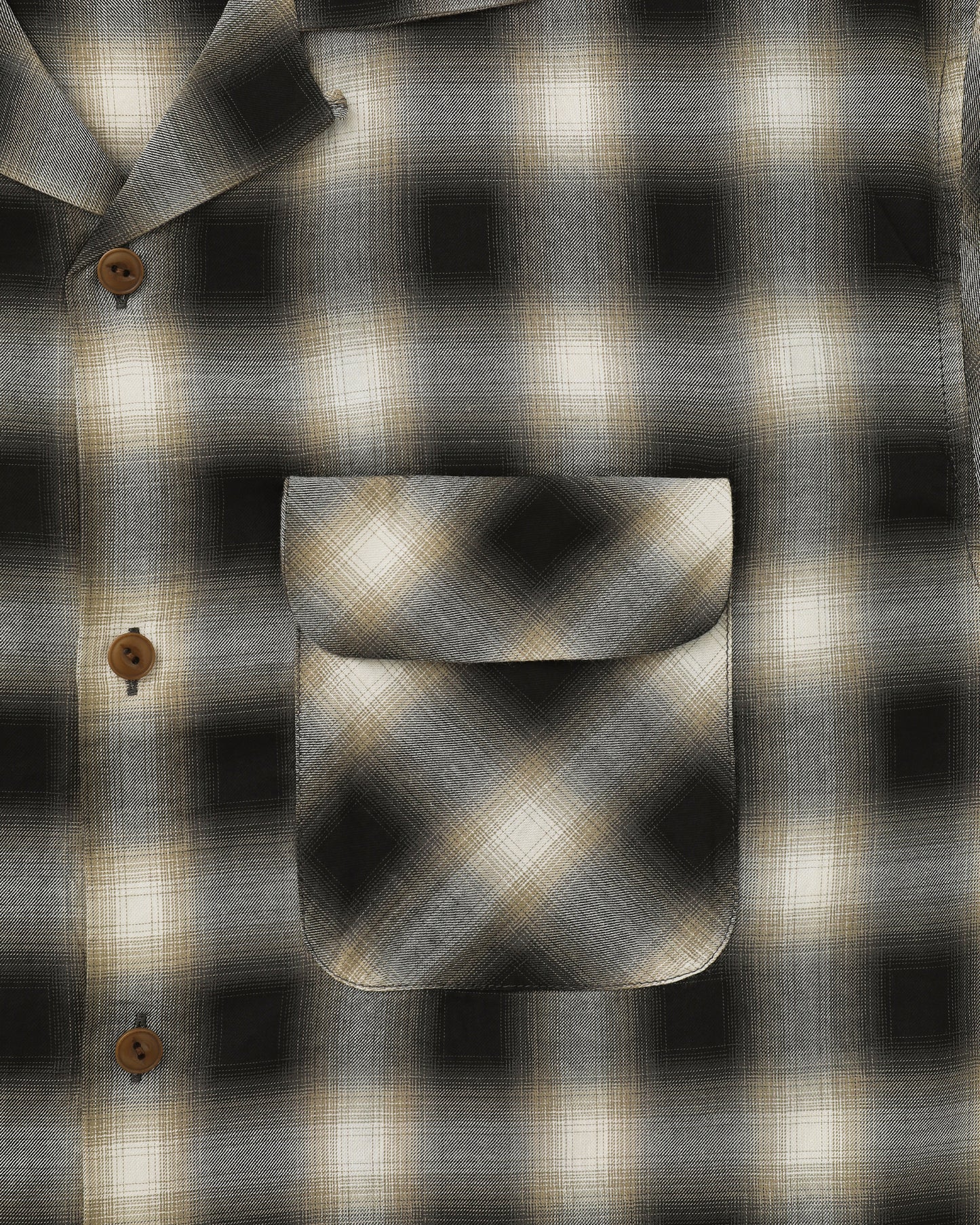 Shadow Plaid S/S Shirt Bark