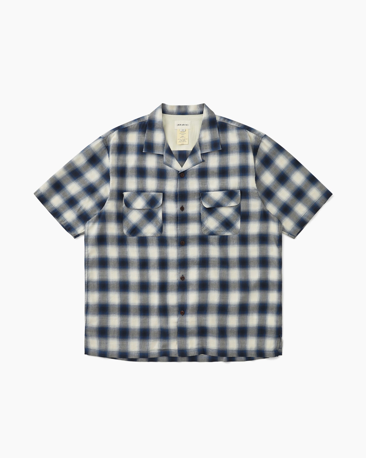 Shadow Plaid S/S Shirt Blue
