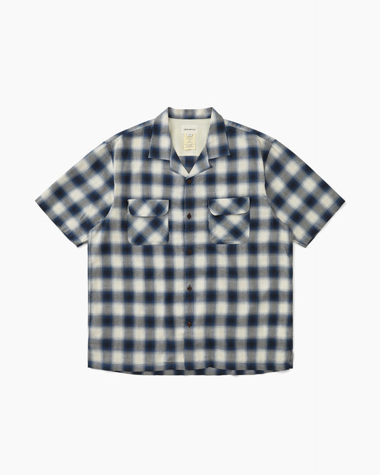 Shadow Plaid S/S Shirt Blue