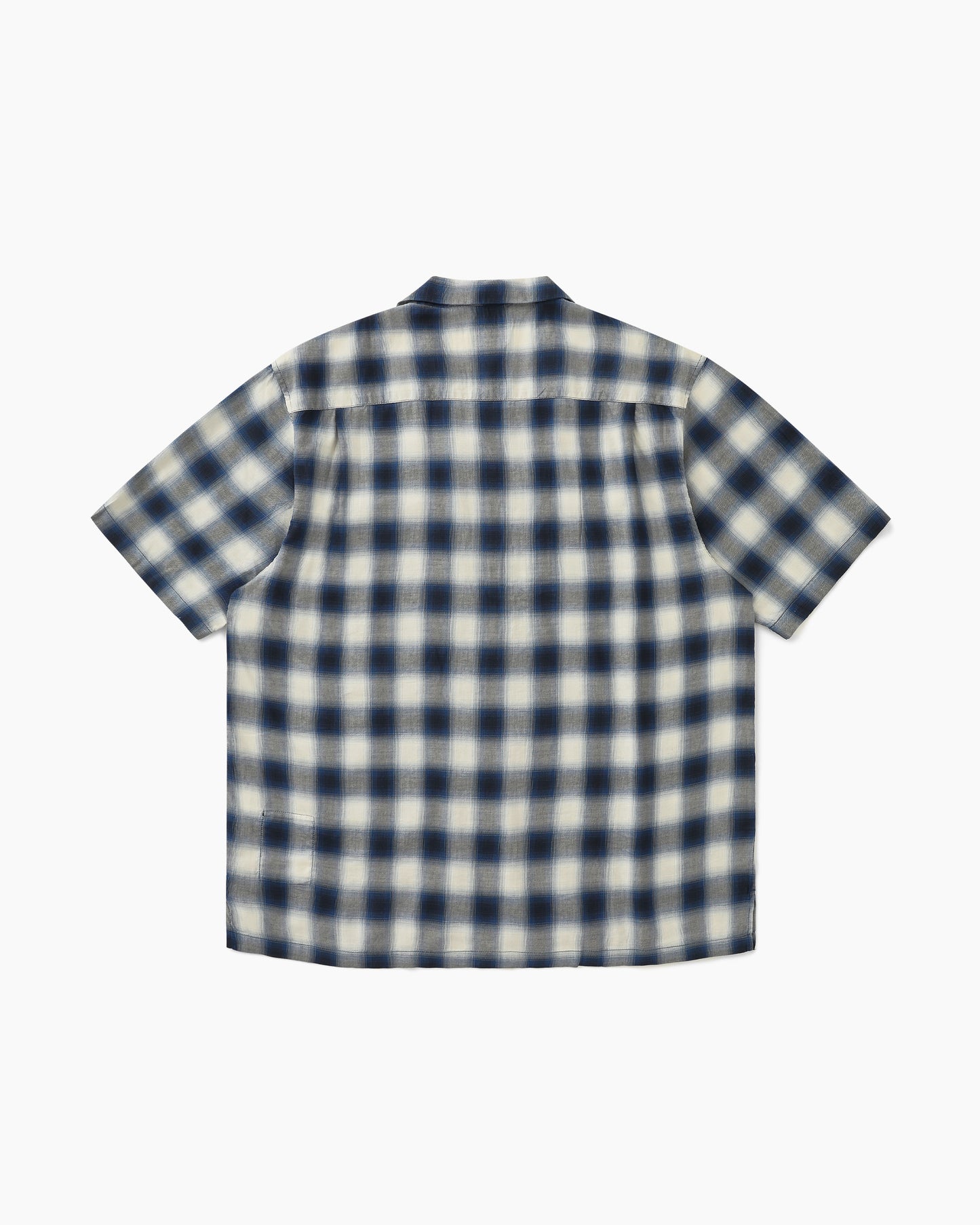 Shadow Plaid S/S Shirt Blue