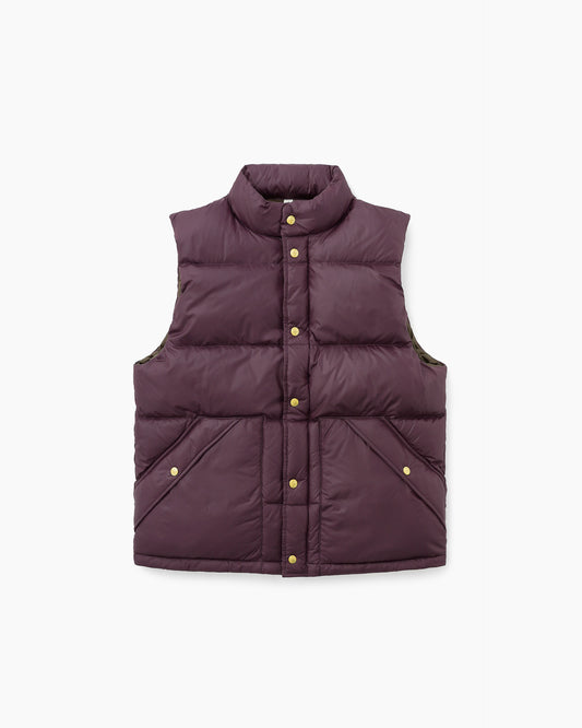Snowfield Down Vest Burgundy