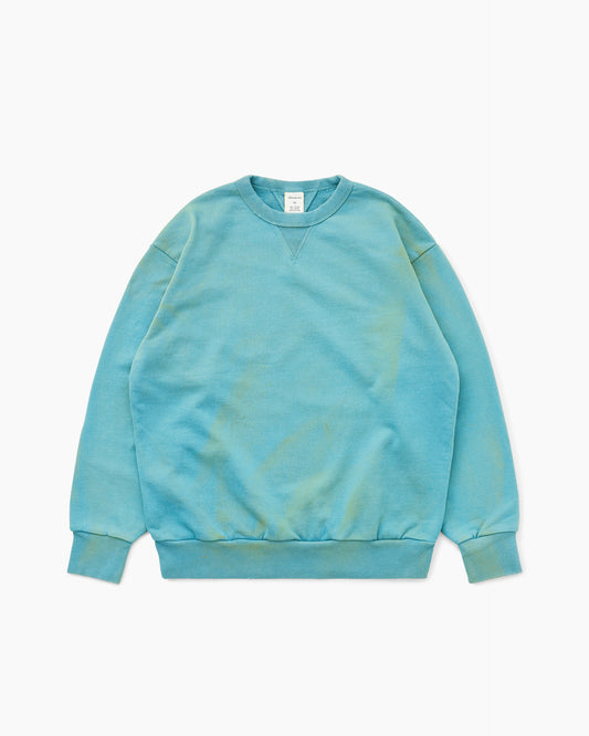 Stained Crewneck Blue