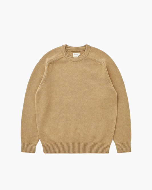Stock Crewneck Sweater Camel