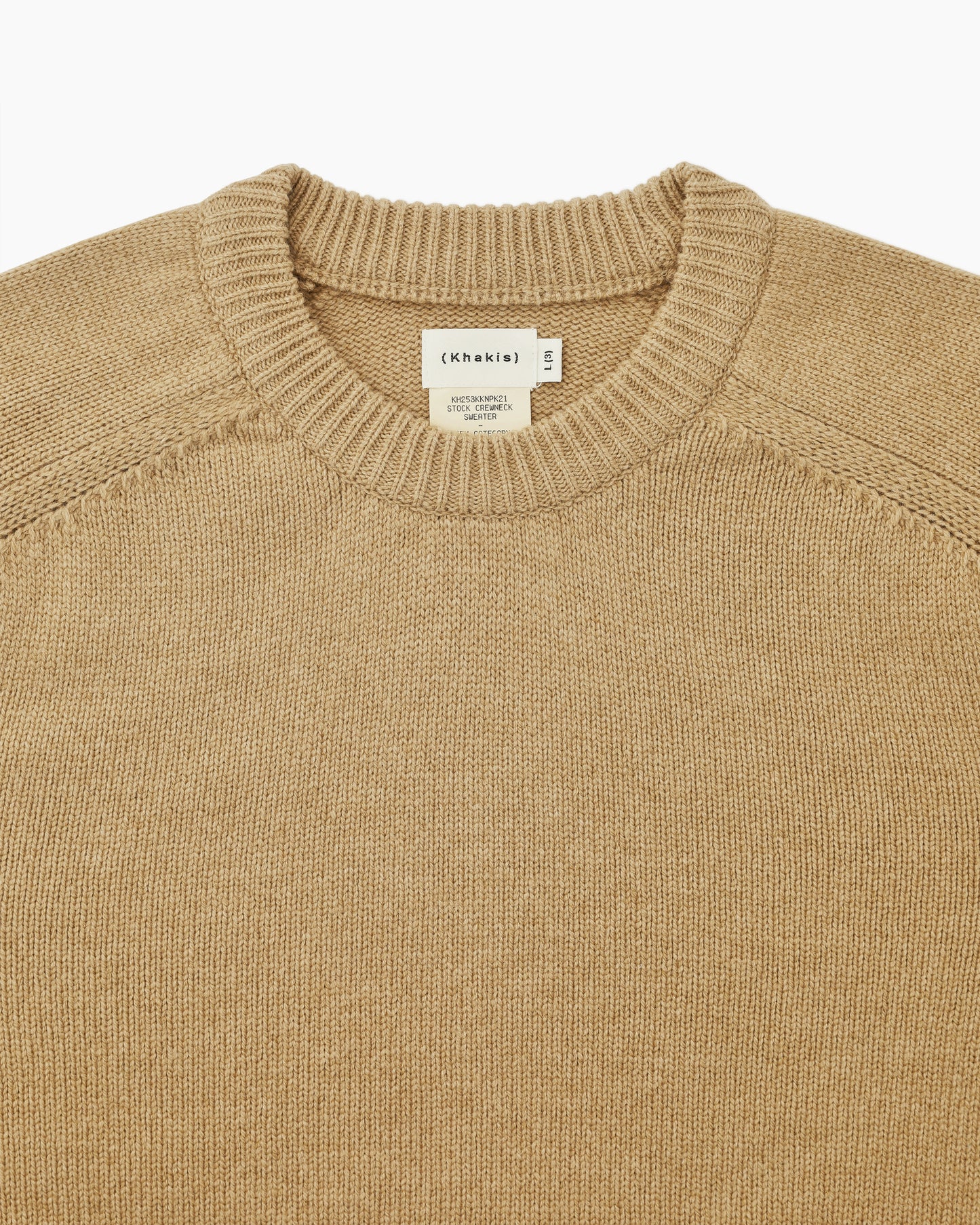 Stock Crewneck Sweater Camel