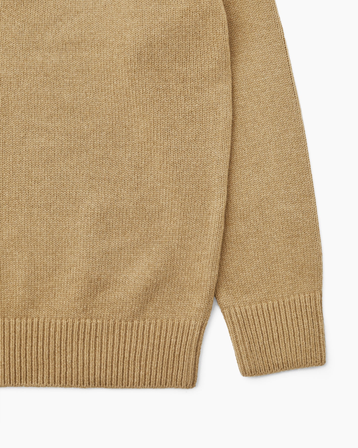 Stock Crewneck Sweater Camel