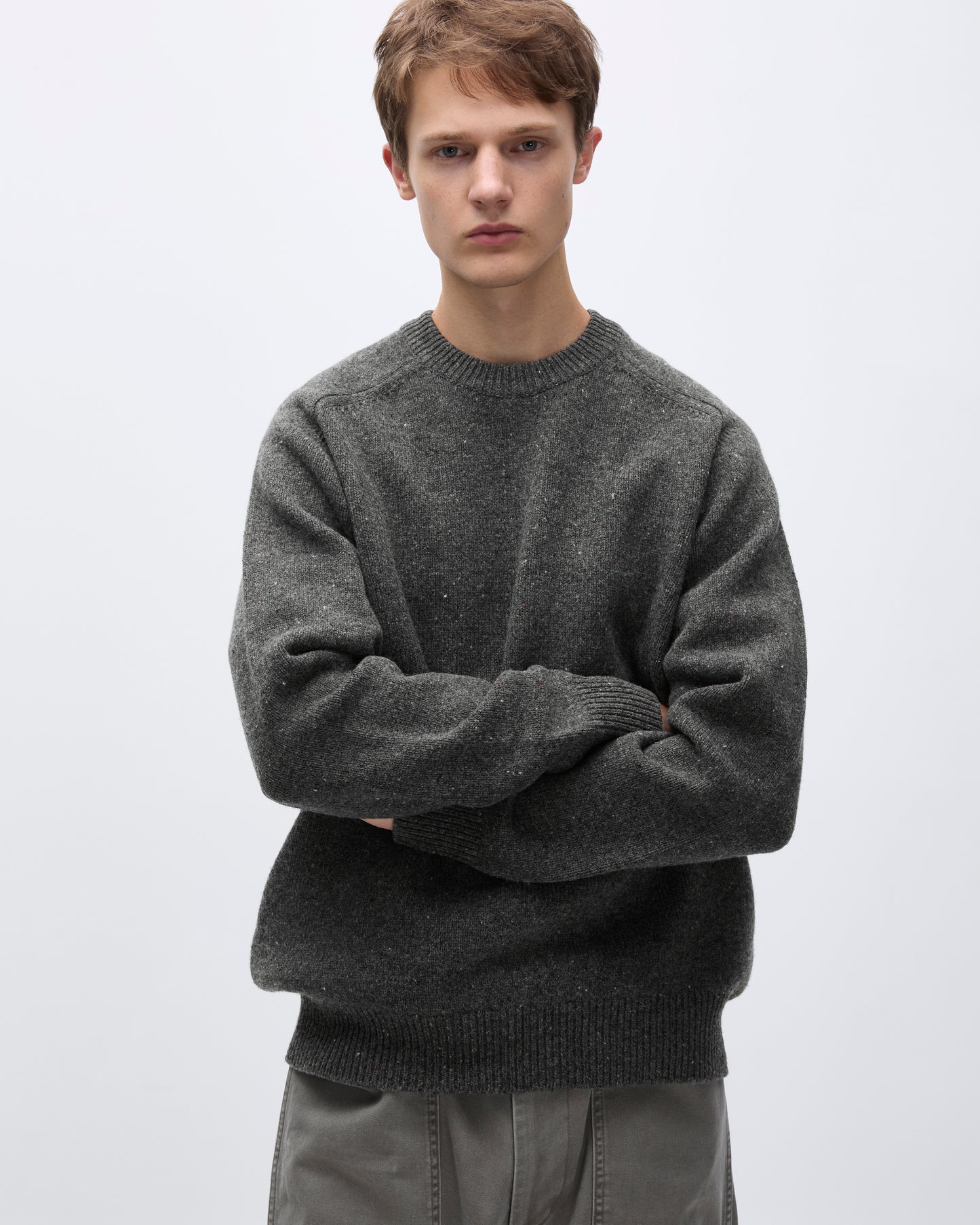 Stock Crewneck Sweater Charcoal
