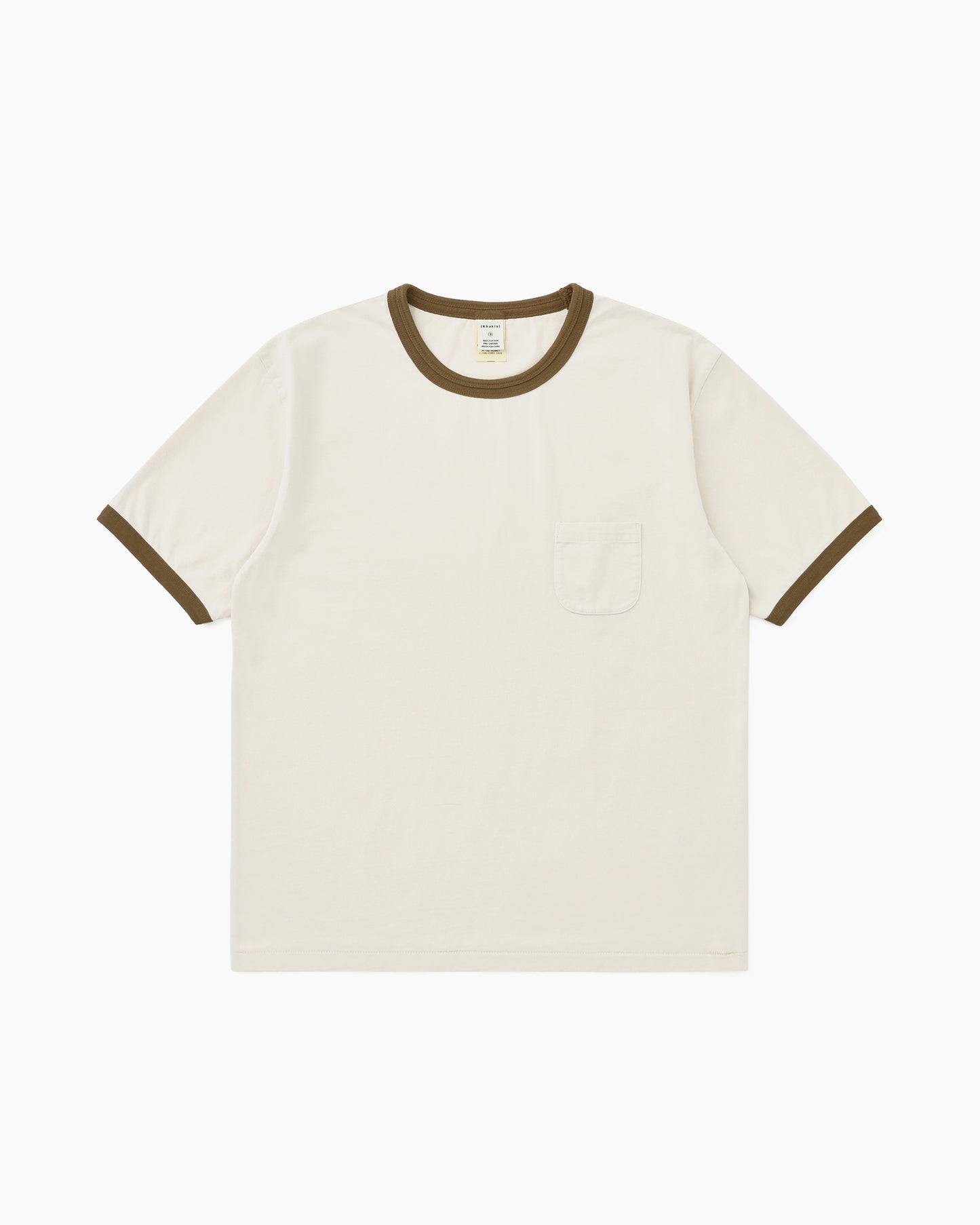 Washed Ringer Tee Brown