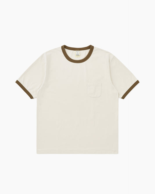 Washed Ringer Tee Brown