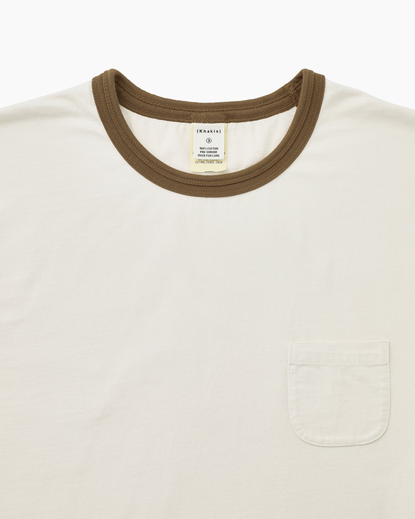 Washed Ringer Tee Brown